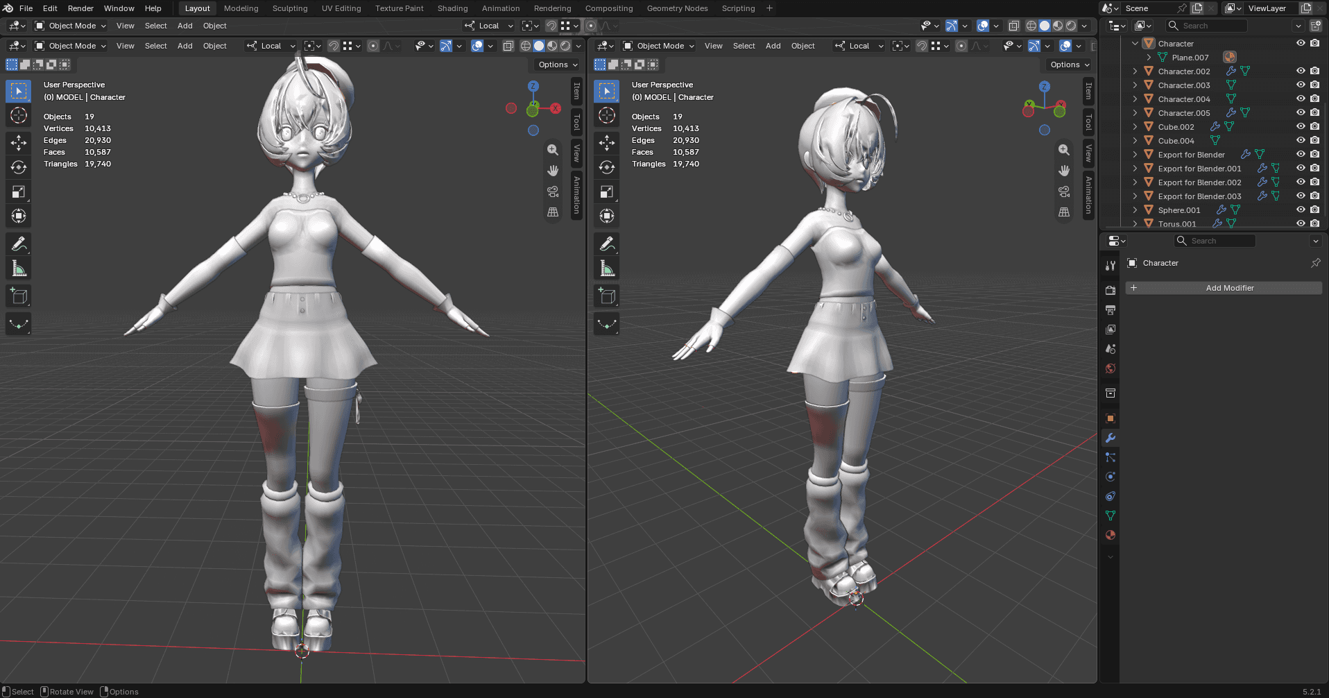 Blender 3D Workspace