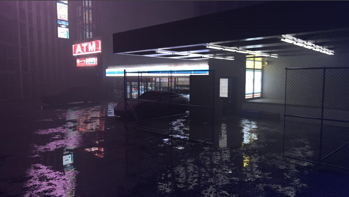 Cyberpunk Environment Scene